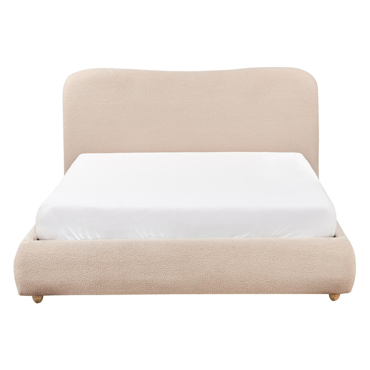BETT mit Stauraum 140/200 cm Hellbraun Blagnac - Hellbraun/Beige, Textil (140/200cm) - Beliani