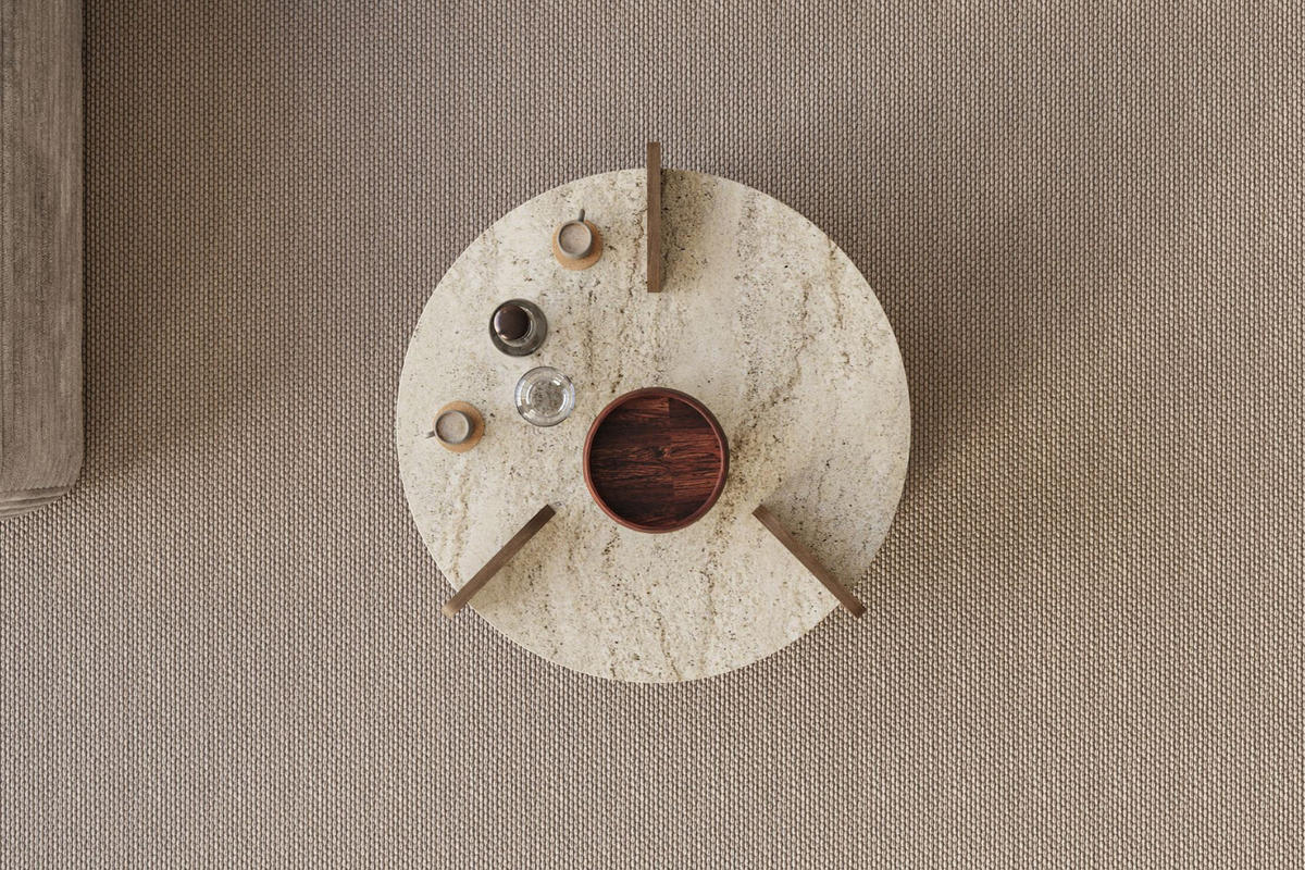 COUCHTISCH oalla beige - Beige, Holz (70/70/45cm) - Habitat Garten