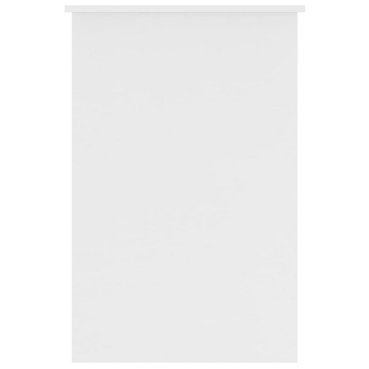 SCHREIBTISCH Modern mit 1 Schublade 100/50/76 cm aus Holzwerkstoff Weiß - Weiß, Holz (50/100/76cm) - vidaXL