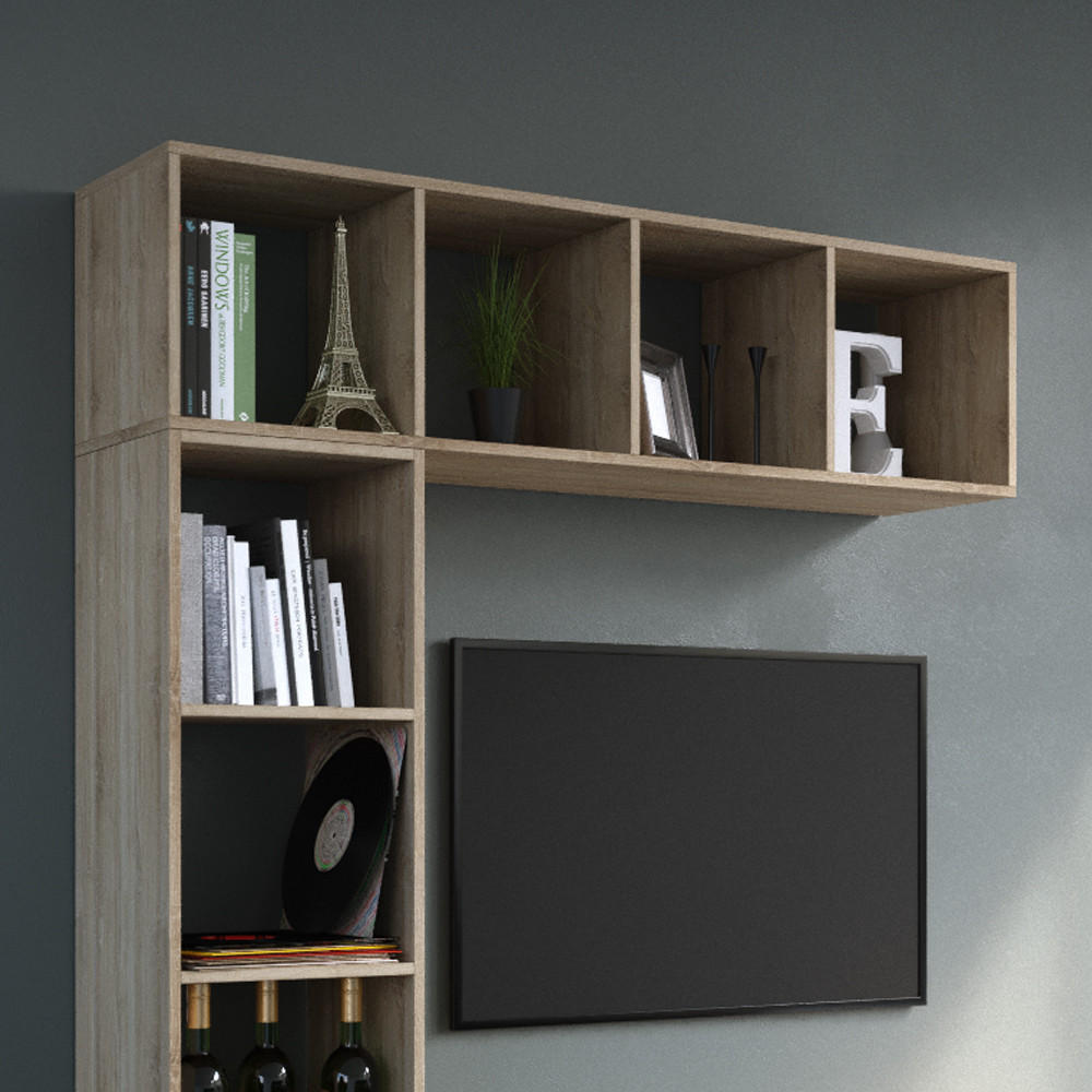 RAUMTEILER Ludus Sonoma 142.5 x 36.2 cm - Sonoma Eiche, Holzwerkstoff (142.5/36.2/33cm) - Vicco