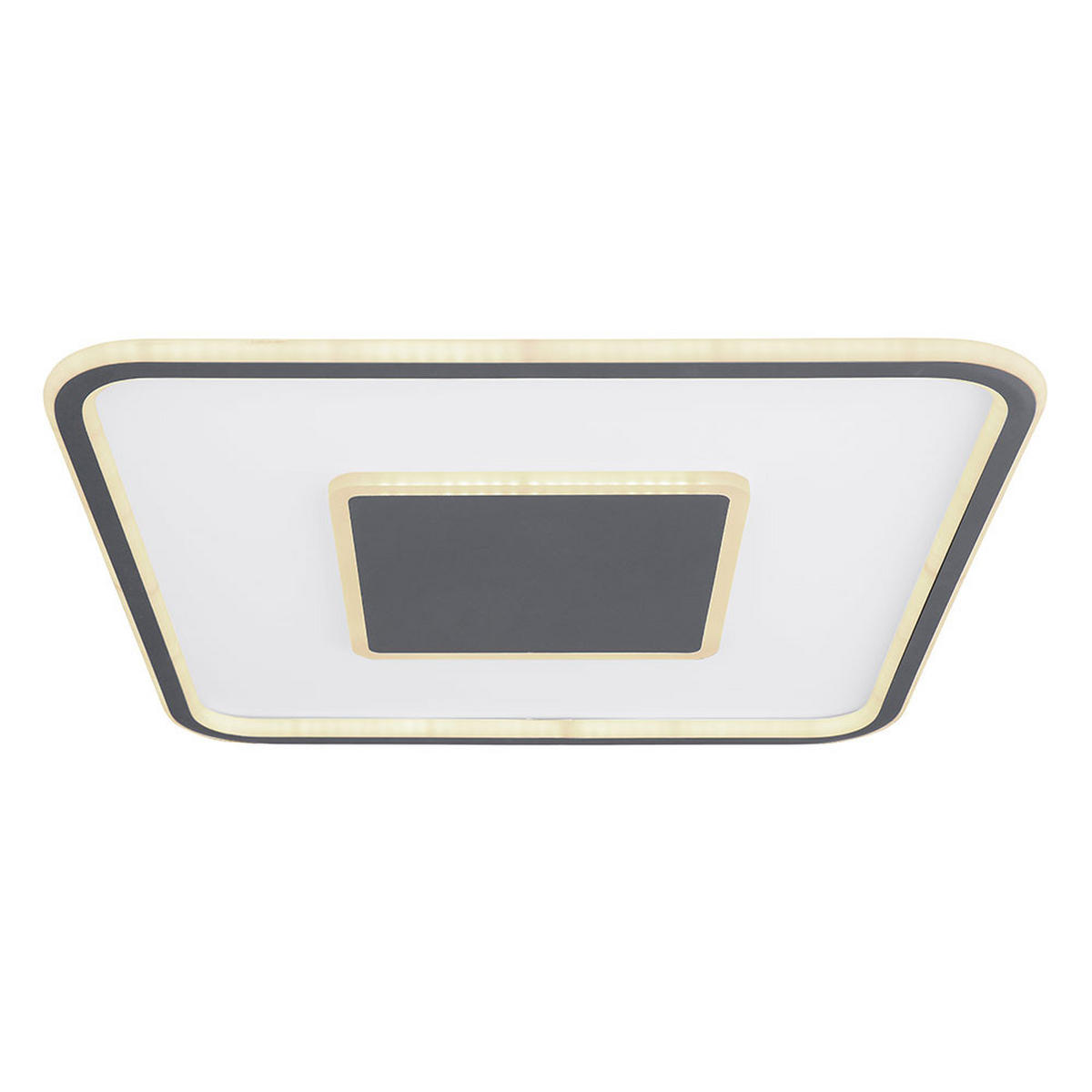 LED DECKENLEUCHTE Metall Grau - Grau, Metall (55/55/5.5cm)