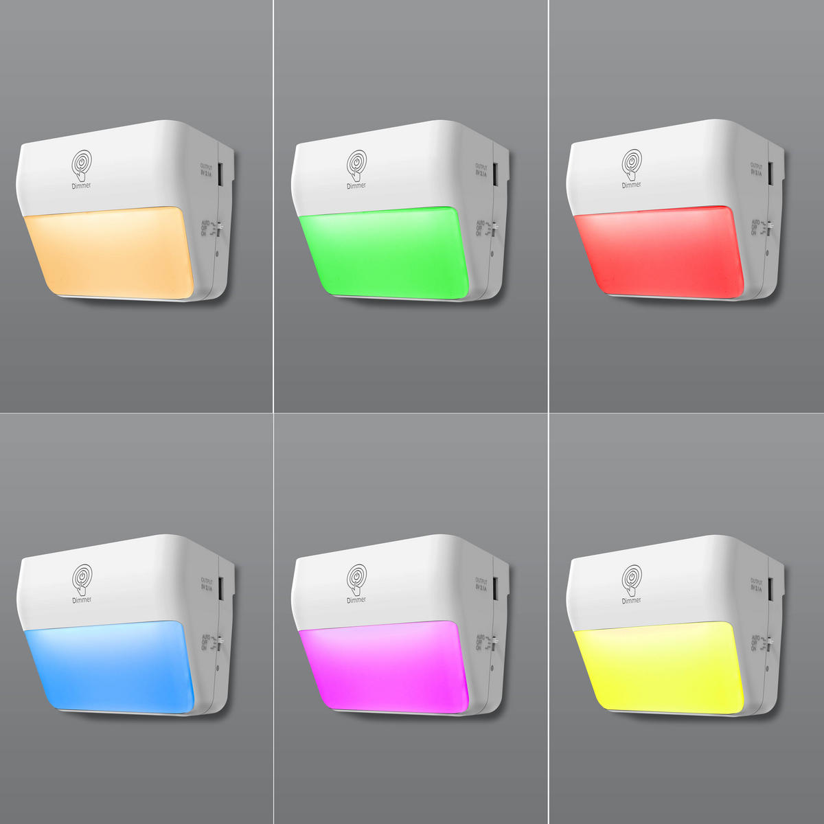 LED-NACHTLICHT - mit Farbwechsel, Touch-Dimmer und induktiver Ladeschale für Smartphones - Weiß, Kunststoff (11/12/9.4cm) - Northpoint