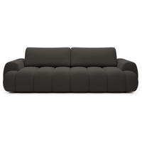 SOFA 260 cm mit Schlaffunktion Puro, Bettkasten, Modern Design, Dunkelgrau - Dunkelgrau, Holz (263/81/110cm) - Emporius