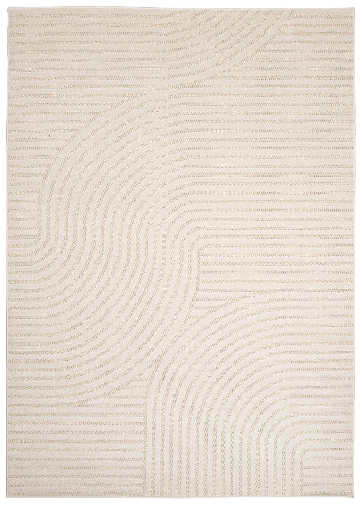 TEPPICH PATIO Creme 120/170 cm - Creme, Kunststoff (120/170cm) - Tapiso