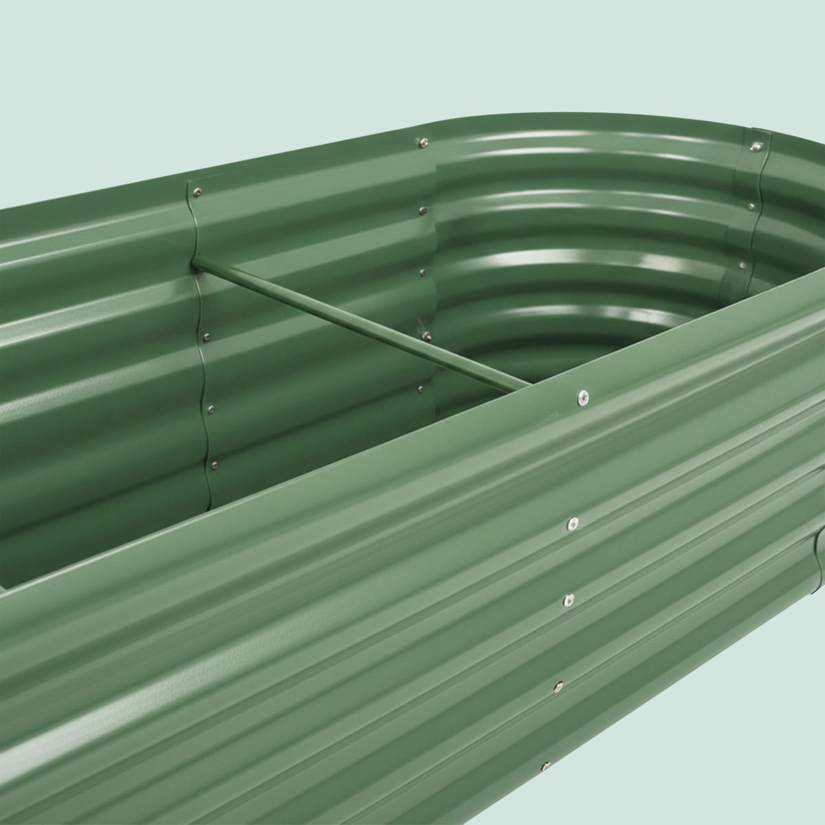 HOCHBEET - Türkis, Metall (60/240/45cm) - Relaxdays