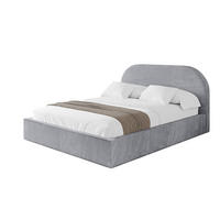 POLSTERBETT mit Bettkasten und Lattenrost, Bett mit Matratze H3/H4 - TIVON 180x200 Hellgrau - Hellgrau, Holzwerkstoff/Textil (180/200cm) - ALTDECOR