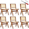 HOLZSTUHL 6er Set Lissy,48,5 x 53,5 x 83 cm, Belastbarkeit 120 kg,Eiche dunkel - Wildeiche, Holz (48.5/83/53.5cm) - tectake
