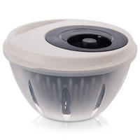 SALATSCHLEUDER ELA Grau Weiß 4,5 l - Transparent, Kunststoff (25.5/14.5cm) - Orion 