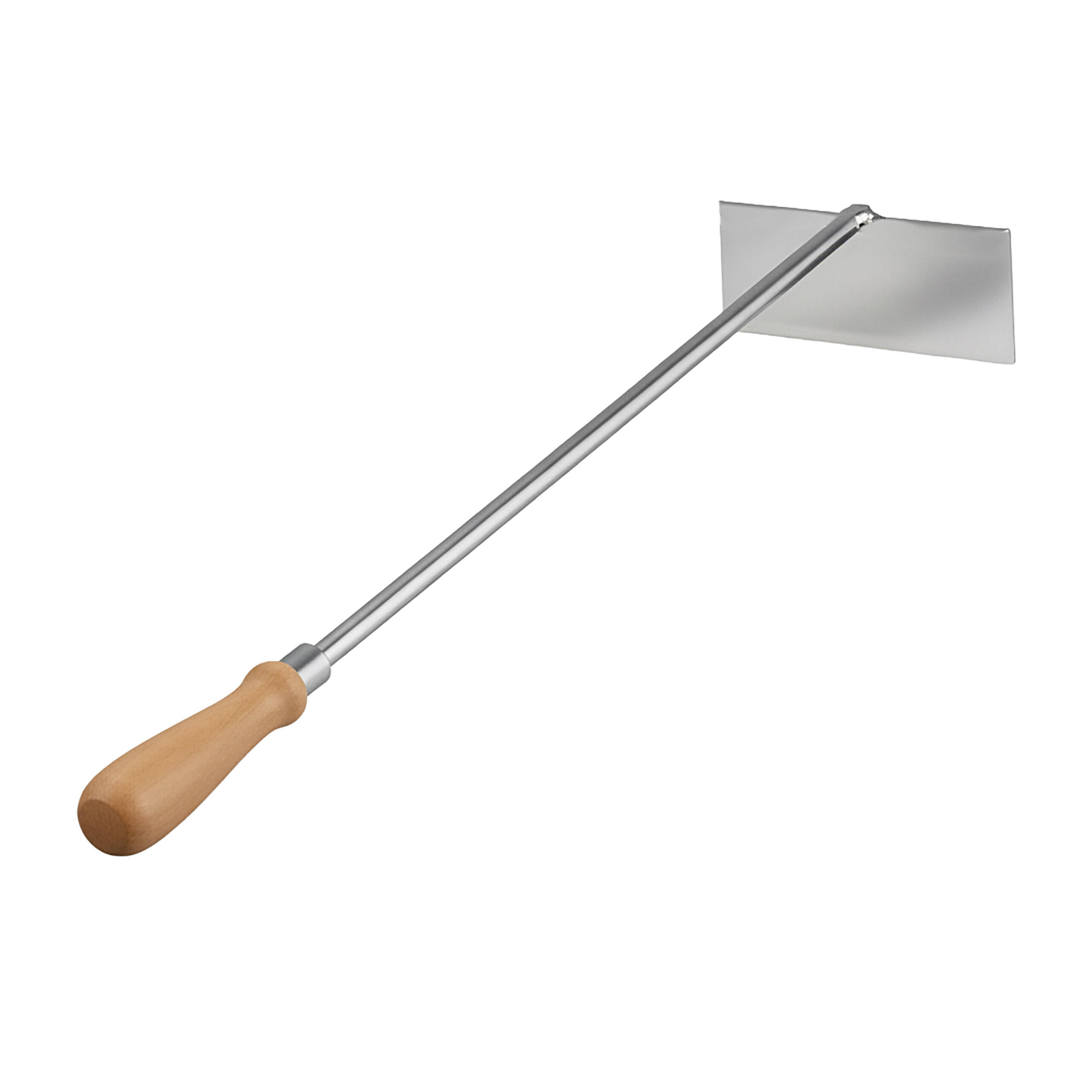 ASCHEKRATZER - Silberfarben, Holz/Metall (11/4.5/58.5cm) - Relaxdays