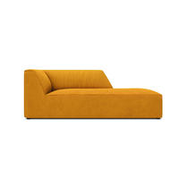 CHAISELONGUE rechts Ruby aus Cord gelb - Gelb, Textil (93/69/180cm) - Micadoni