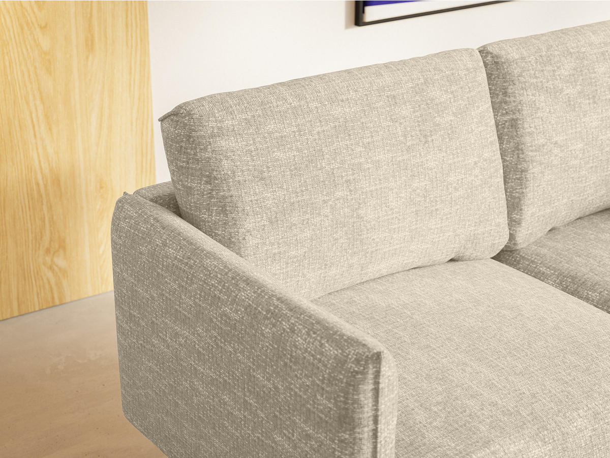SOFA Koge Ohne Schlaffunktion, Beige - Beige, Textil (196/95/86cm) - Fedve
