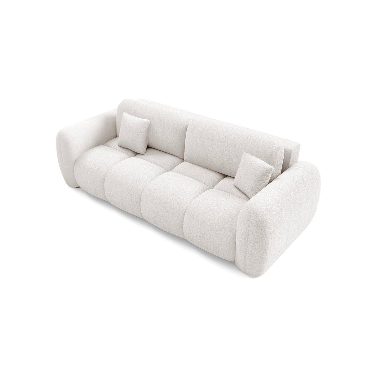 SOFA Livio 3 Sitzplätze Weiß - Weiß, Holz (270/95/121cm) - Petits-meubles