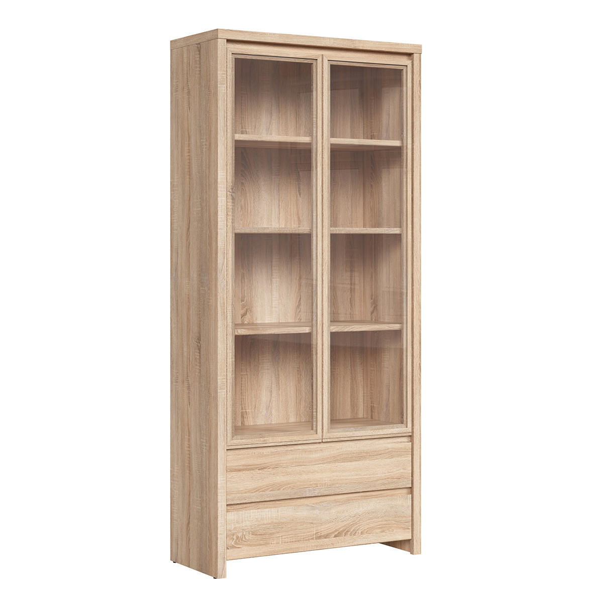 VITRÍNA Soren Dřevo - hnědá, kompozitní dřevo (90/200.5/40.5cm) - Petits-meubles