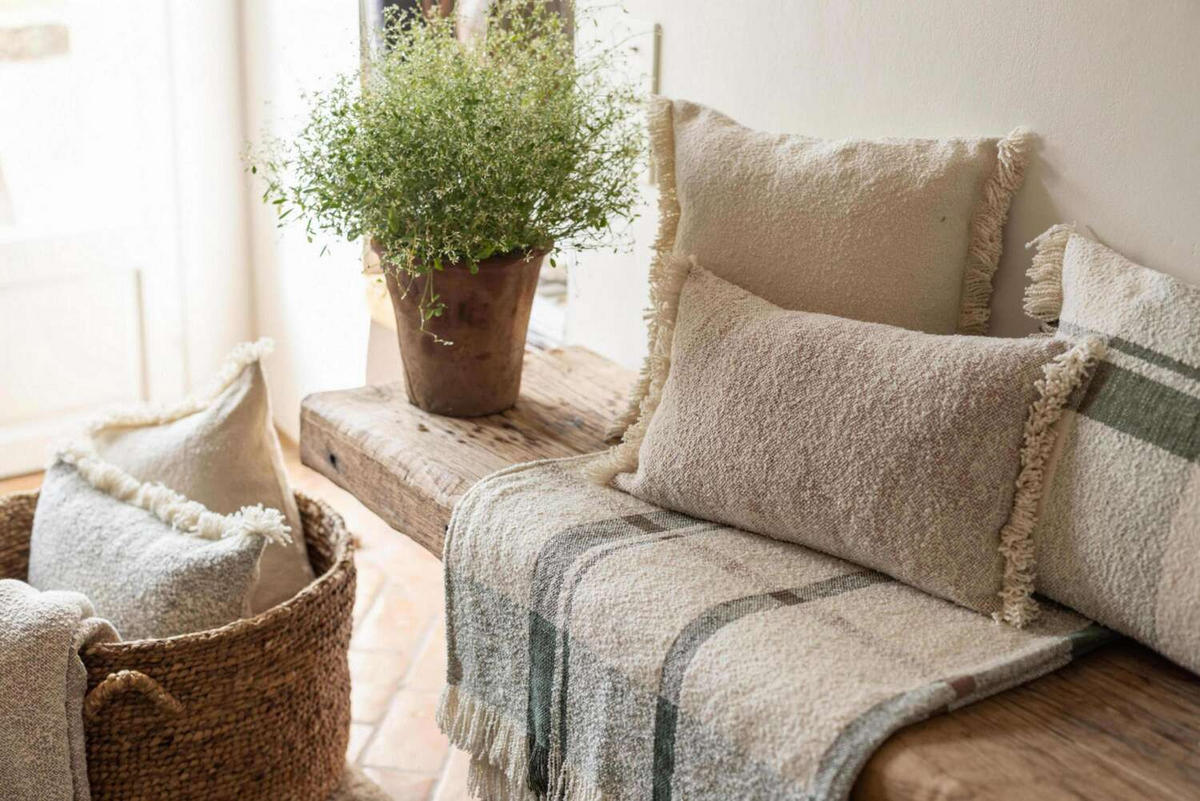 JACQUARDPLAID Jane multico 130 x 160 cm - Waldgrün, Textil (130/160cm) - Vivaraise