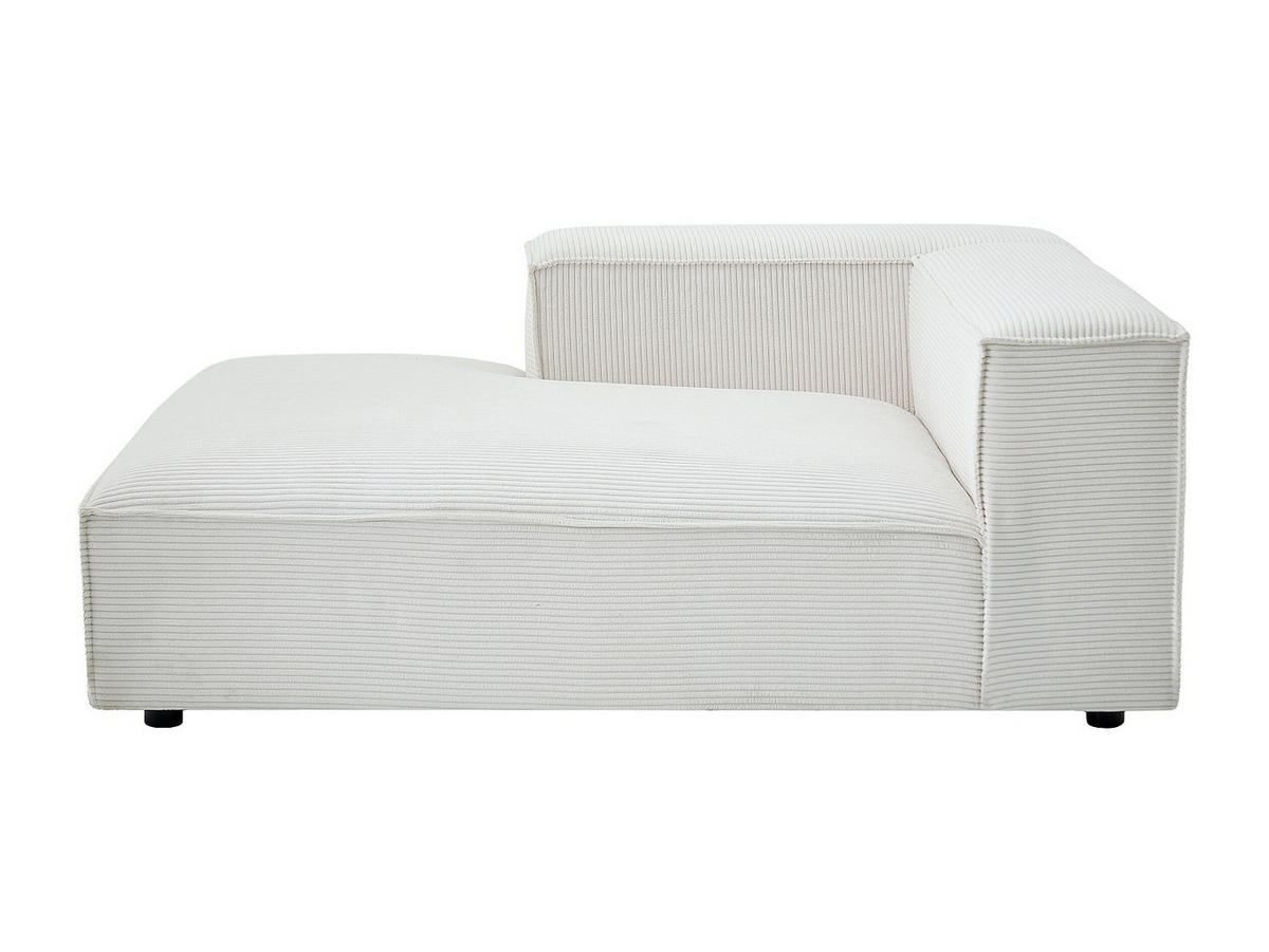 RECAMIERE ohne Schlaffunktion - 1 Person - samt - beige Ruzolo - Beige, Textil (120/67/169cm) - Vente-Unique