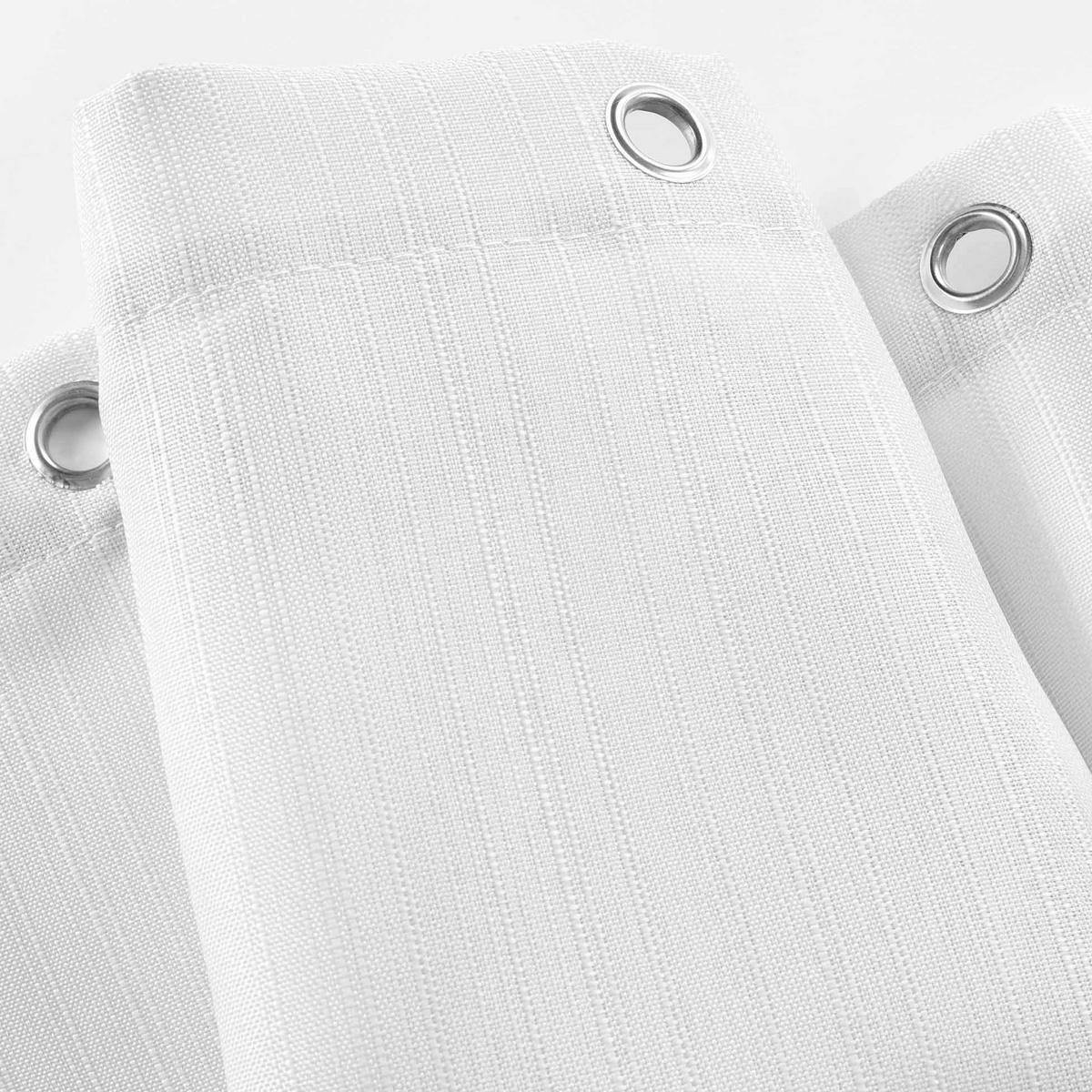 DUSCHVORHANG Yaline 180/200 cm - Weiß, Textil (180/200cm) - Douceur d´intérieur