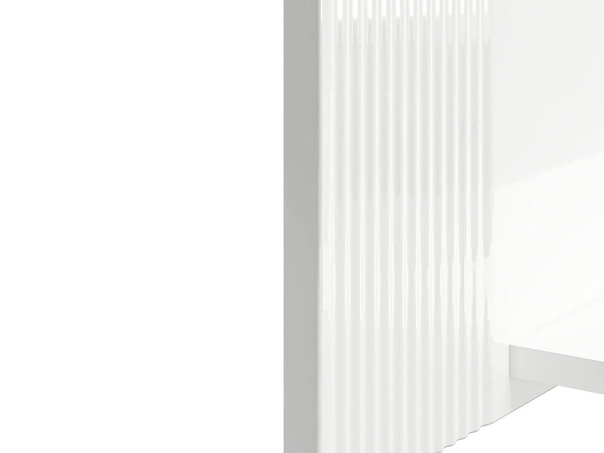 WANDREGAL – 126 cm – Villa – Weiß Hochglanz - Weiß Hochglanz, Holzwerkstoff (126/25/22cm) - hi-markt