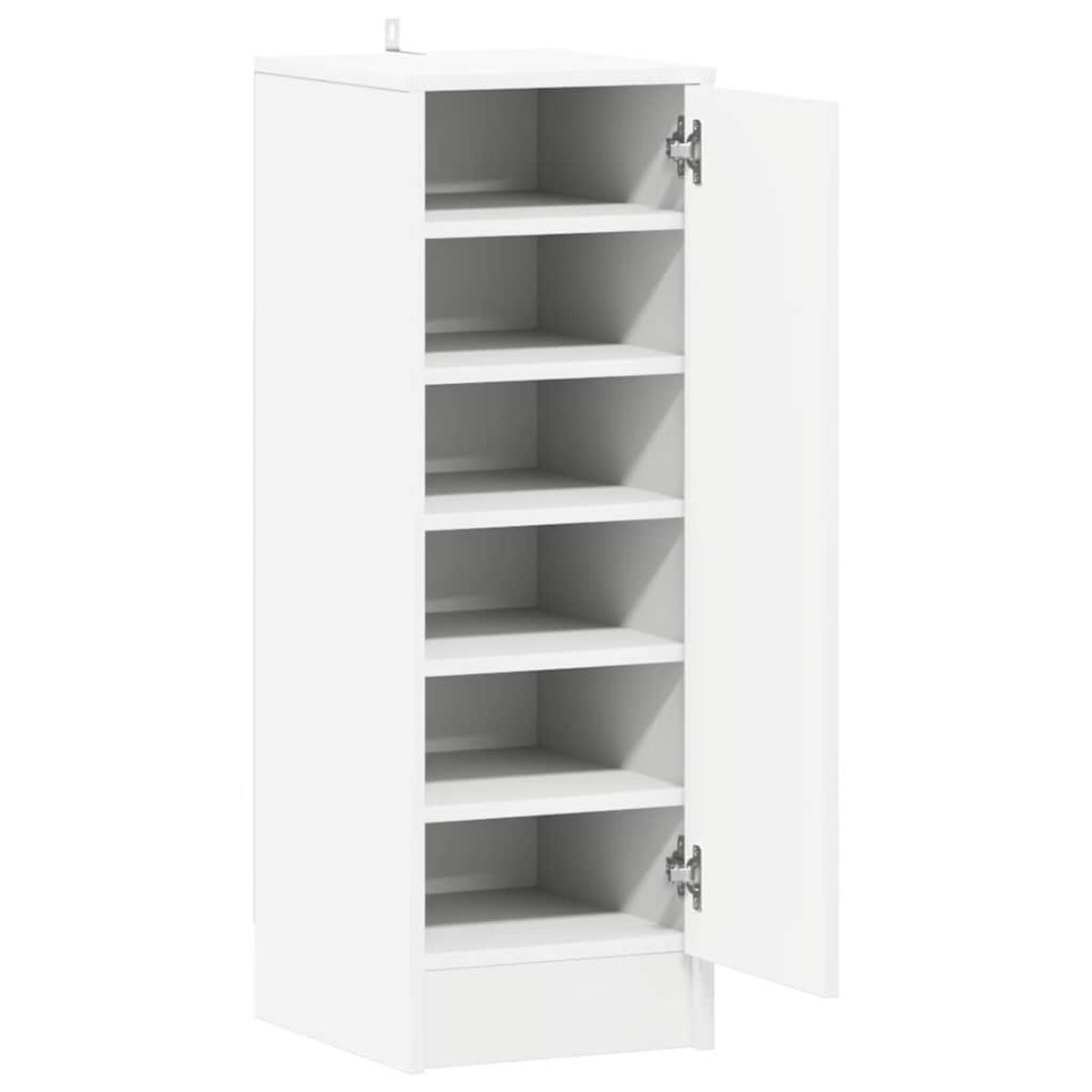 SCHUHSCHRANK Weiss 32/35/92 Cm Holzwerkstoff - Weiß, Holzwerkstoff (35/92/32cm) - vidaXL