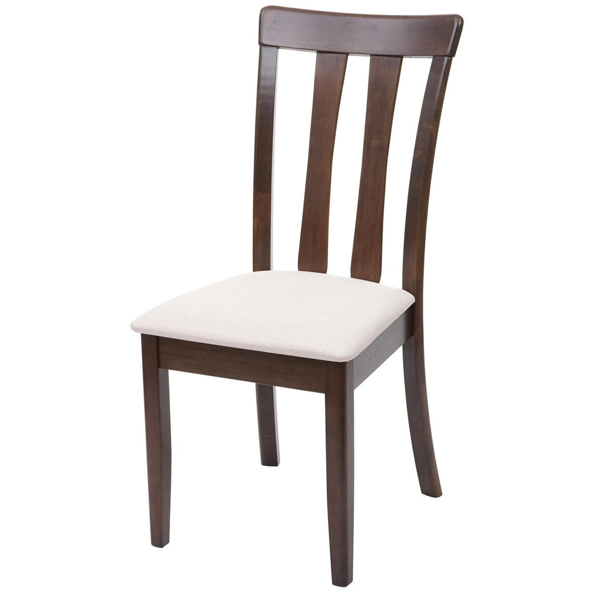 ESSZIMMERSTUHL Braun, Beige 2er-Set - Beige/Braun, Holz (42/96/58cm) - MCW