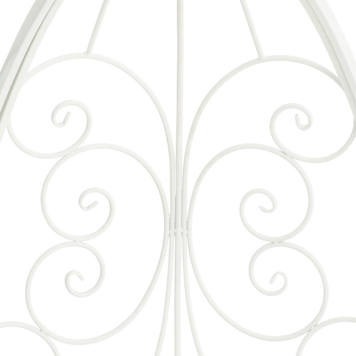PAVILLON 120/58/178 cm Metall Weiß - Weiß, Metall (120/178/58cm) - CLP