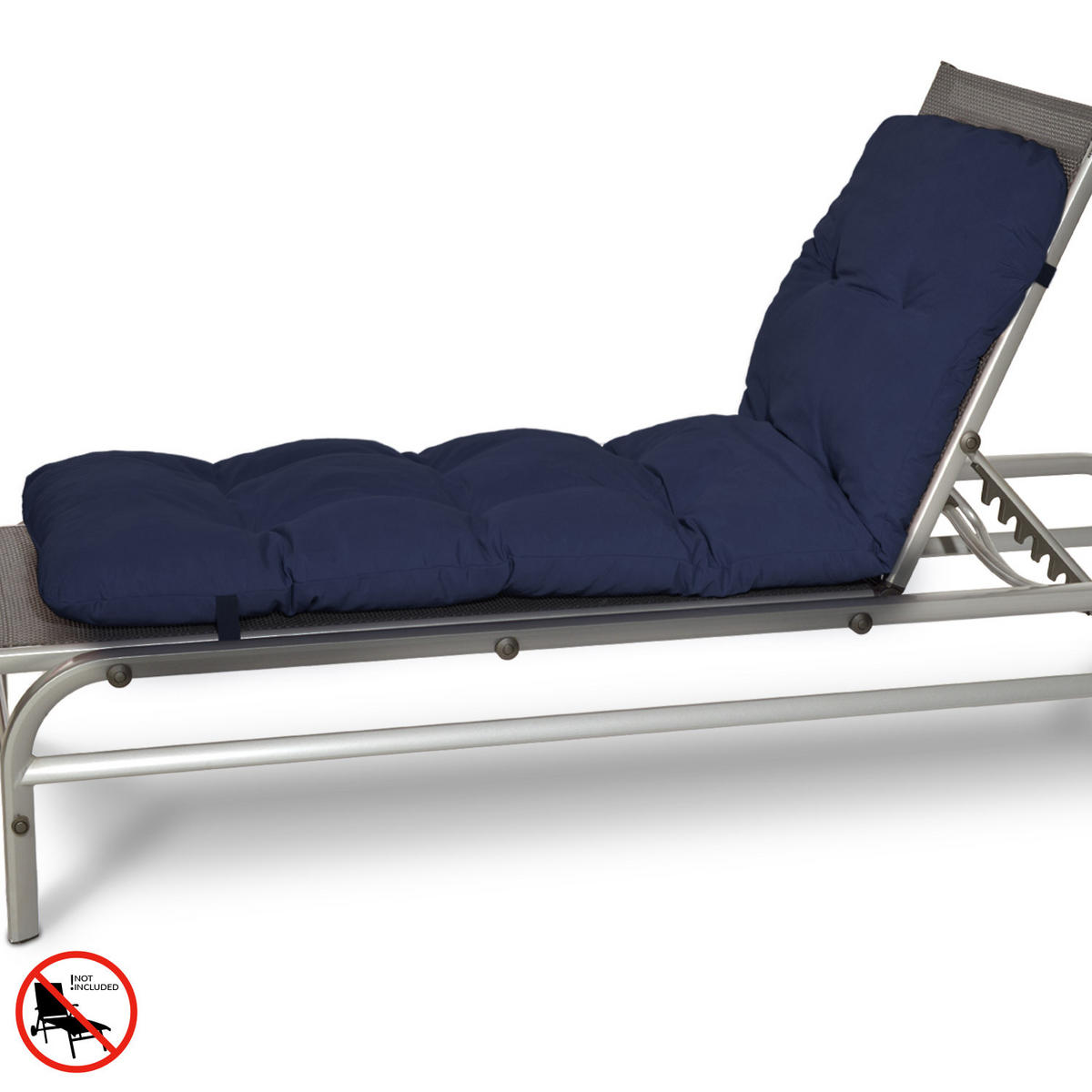 ROLLIEGENAUFLAGE Flair RL 190/60/8cm Dunkelblau - Dunkelblau, Textil (60/8/190cm) - Beautissu 