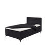 BOXBETT 120x200 inkl. Topper, Bettkasten und LED-Beleuchtung - Schwarz, Holz/Holzwerkstoff (120/200cm) - ed exciting design