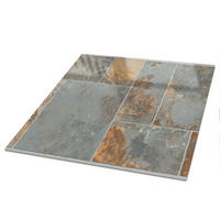 TISCHPLATTE 50x50 cm – Rustikale Fliesen - Beige, Glas (50/50/0.4cm) - Wallfluent