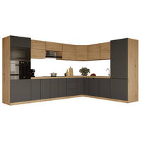 WINKELKÜCHE 360cm x 260cm- Langen KL11-M360 - in Grau/Artisan Eiche - Eiche Artisan/Grau, Holz (620/212/58cm)