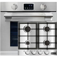 BACKOFEN-SET Einbau-Backofen 60 cm EH 6339+KG 6357 Gas-Kochfeld 60 cm - Silberfarben, Metall (59.4/59.4/57.5cm) - Kaiser Küchengeräte