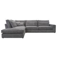 ECKSOFA COMFORTO STANDARD CORD Links 314 x 224 cm - Dunkelgrau, Textil (224/314cm) - AN-Moebel 4u