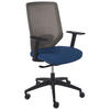 BÜROSTUHL Blau Virtuoso - Blau/Schwarz, Textil (53/97/53cm) - Beliani