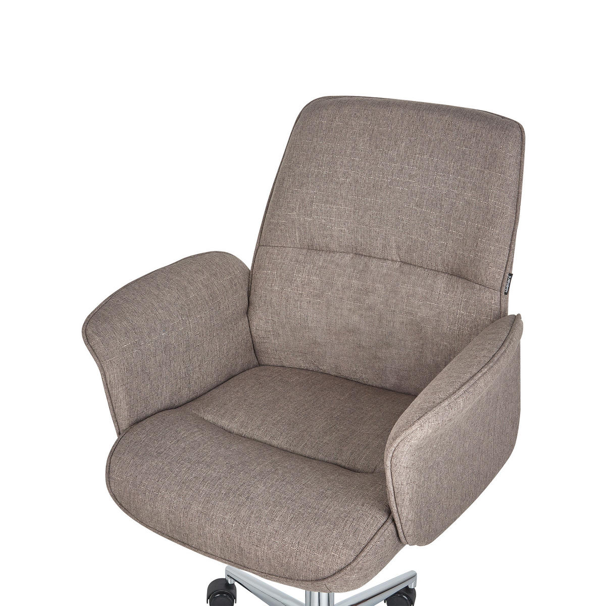 BÜROSTUHL Braun Ravishing - Braun, Textil (67/93/53cm) - Beliani