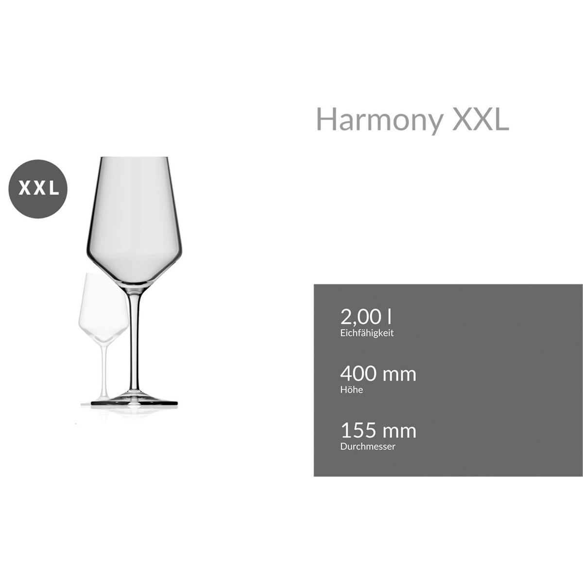 RIESEN-WEINGLAS Harmony XXL transparent 2,2 Liter - Transparent, Glas (2.2L) - Rastal