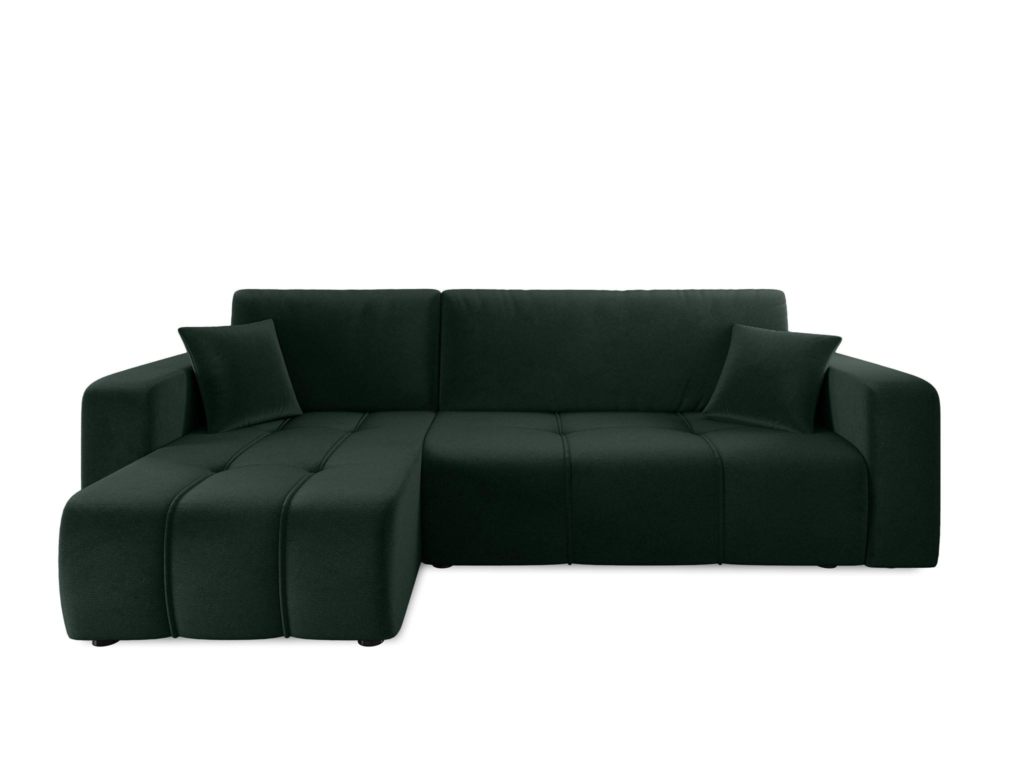 ECKSOFA Dagny Mit Schlaffunktion - Grün, Holzwerkstoff/Textil (248/146cm) - Fun Möbel