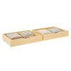 BETTSCHUBKASTEN 2 er Set Natur 83 x 63 - Braun, Holz - Homestyle4u