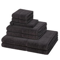 FROTTIERSET Pearl 8-teilig - Dunkelgrau, Textil (50/100cm) - MÖVE