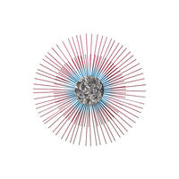 WANDDEKO Rot 80/80 cm - Rot, Metall (2.5/80/6cm) - KUNSTLOFT