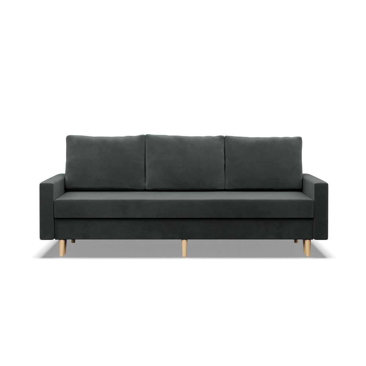 SOFA Blank dunkelgrau 212/92/92 - Dunkelgrau, Textil (212/92/92cm) - SIMKAM Furniture