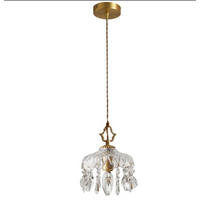 PENDELLEUCHTEN,MESSING + Glas, 220 V, 9 W, E27, 20 cm Durchmesser - Transparent, Glas (20/20/27cm) - Weltevree
