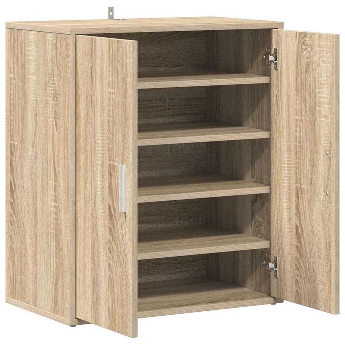 SCHUHSCHRANK Sonoma-Eiche 60/35/70 Cm Holzwerkstoff - Alteiche, Holzwerkstoff (35/70/60cm) - vidaXL