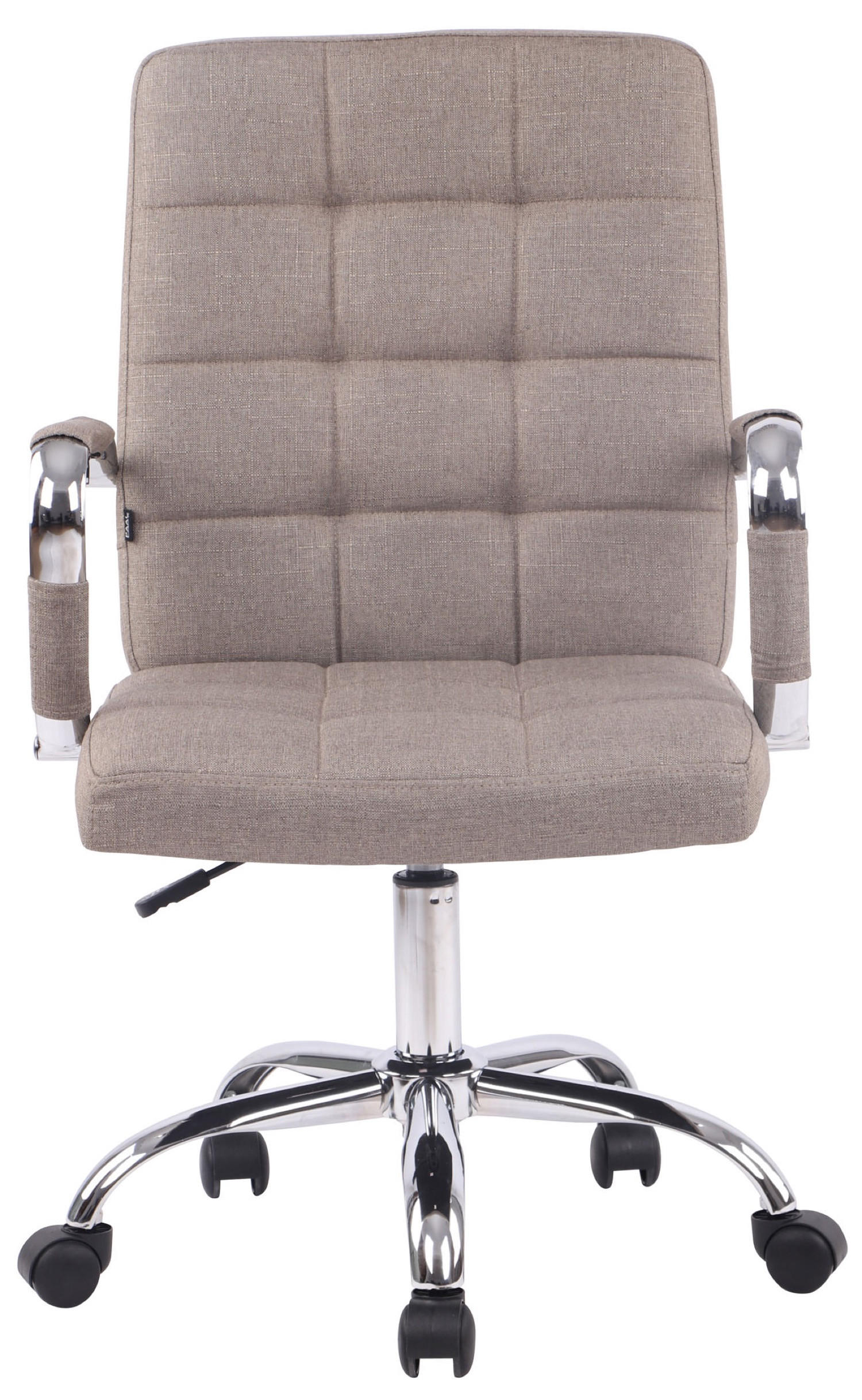 BÜROSTUHL Deal V1, Stoff Taupe - Taupe, Textil/Metall (56/104/62cm) - TPFLiving