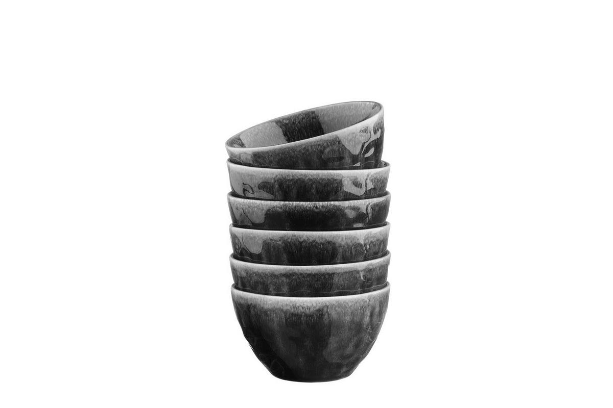 SCHALEN Moon Ø11,5cm - 6er-Set -Tintenfarben - Schwarz, Keramik (11.5cm) - Björn