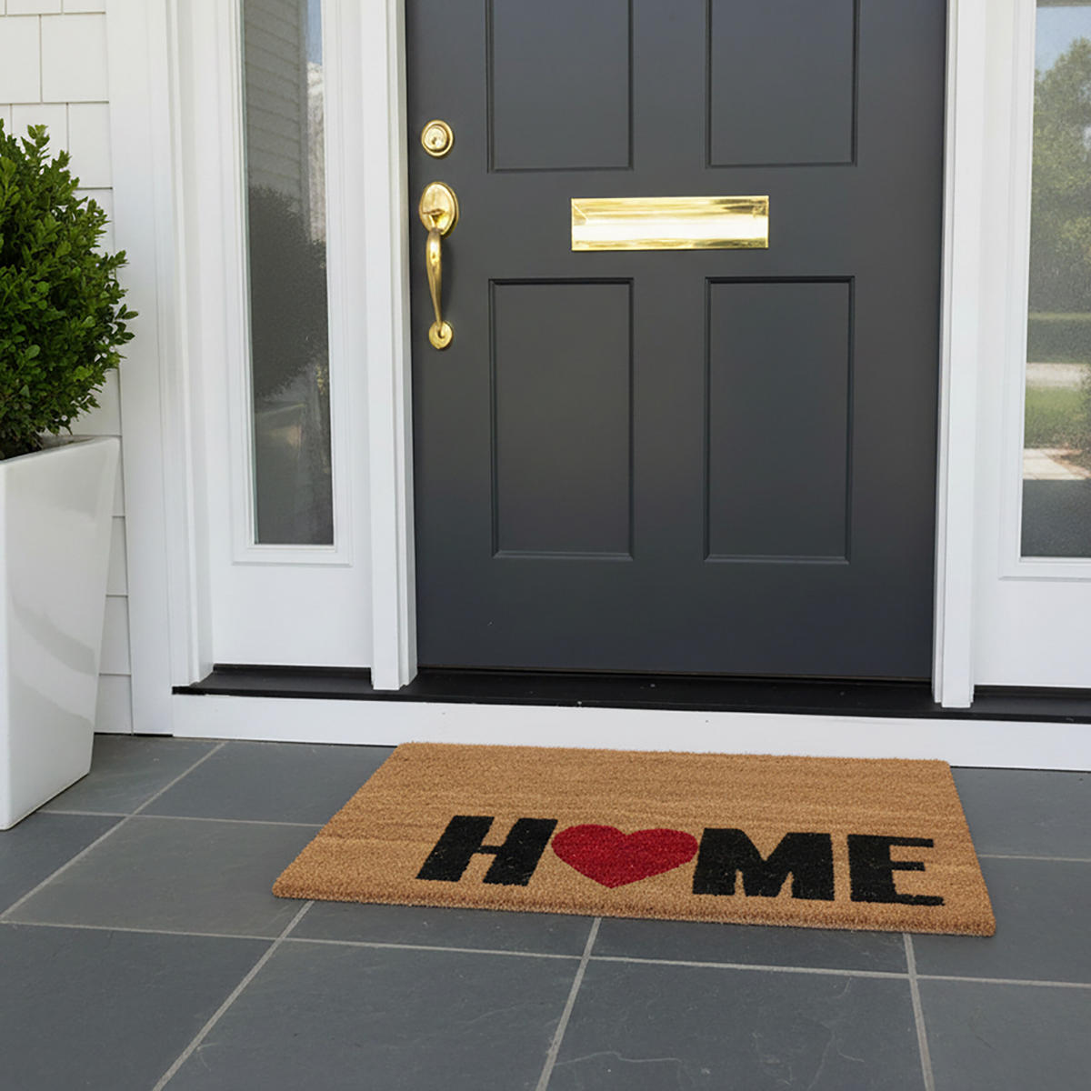 FUSSMATTE - Multicolor, Kunststoff/Textil (60/40cm) - Relaxdays