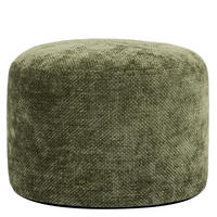 POUF aus Chenille Milano - Olivgrün, Textil (55/35/55cm) - icon