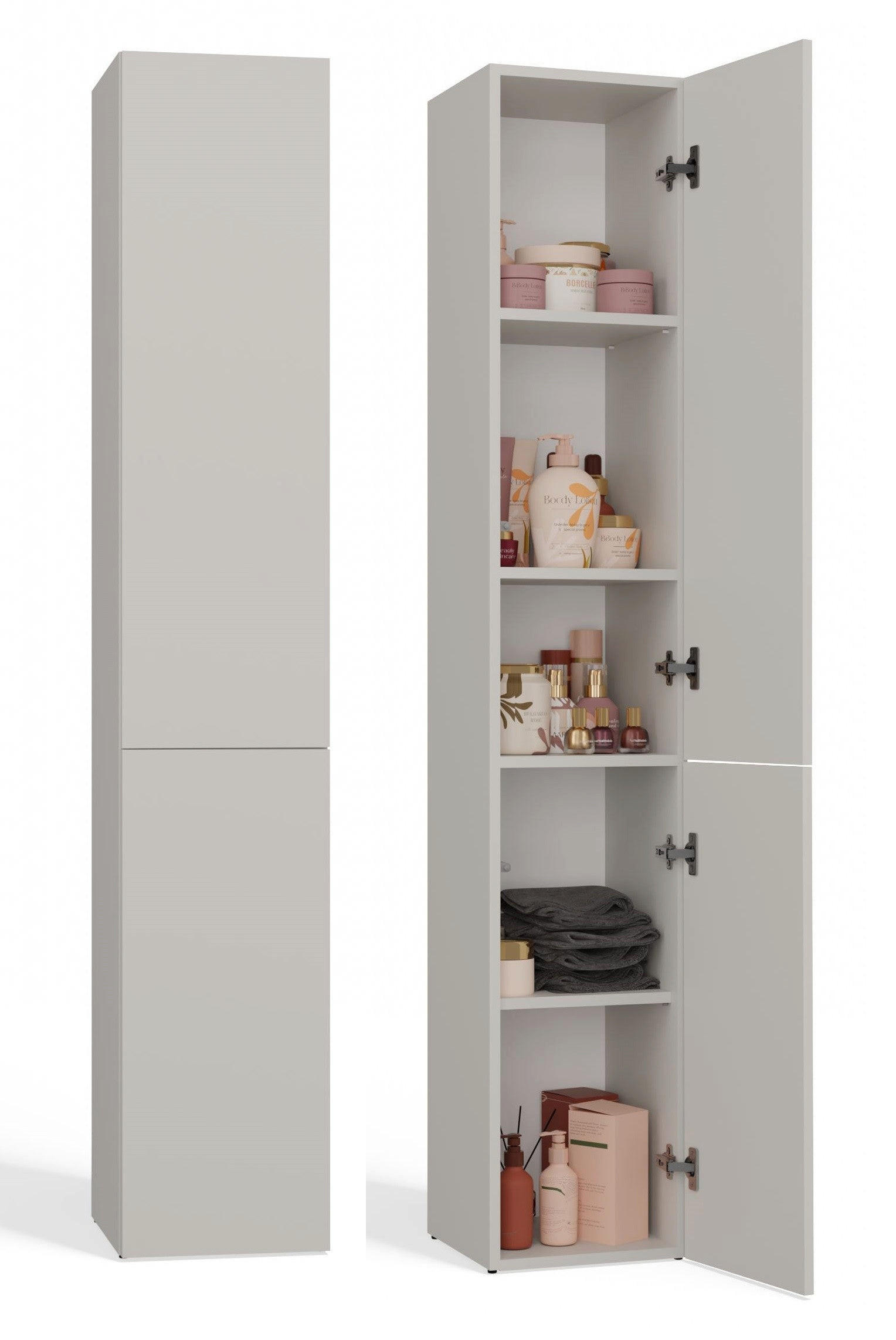 KOUZELNÍ SKŘÍŇ Kašmír 31/174/30 - kašmírová, kompozitní dřevo (31/174/30cm) - RAUMHIRSCH FURNITURE