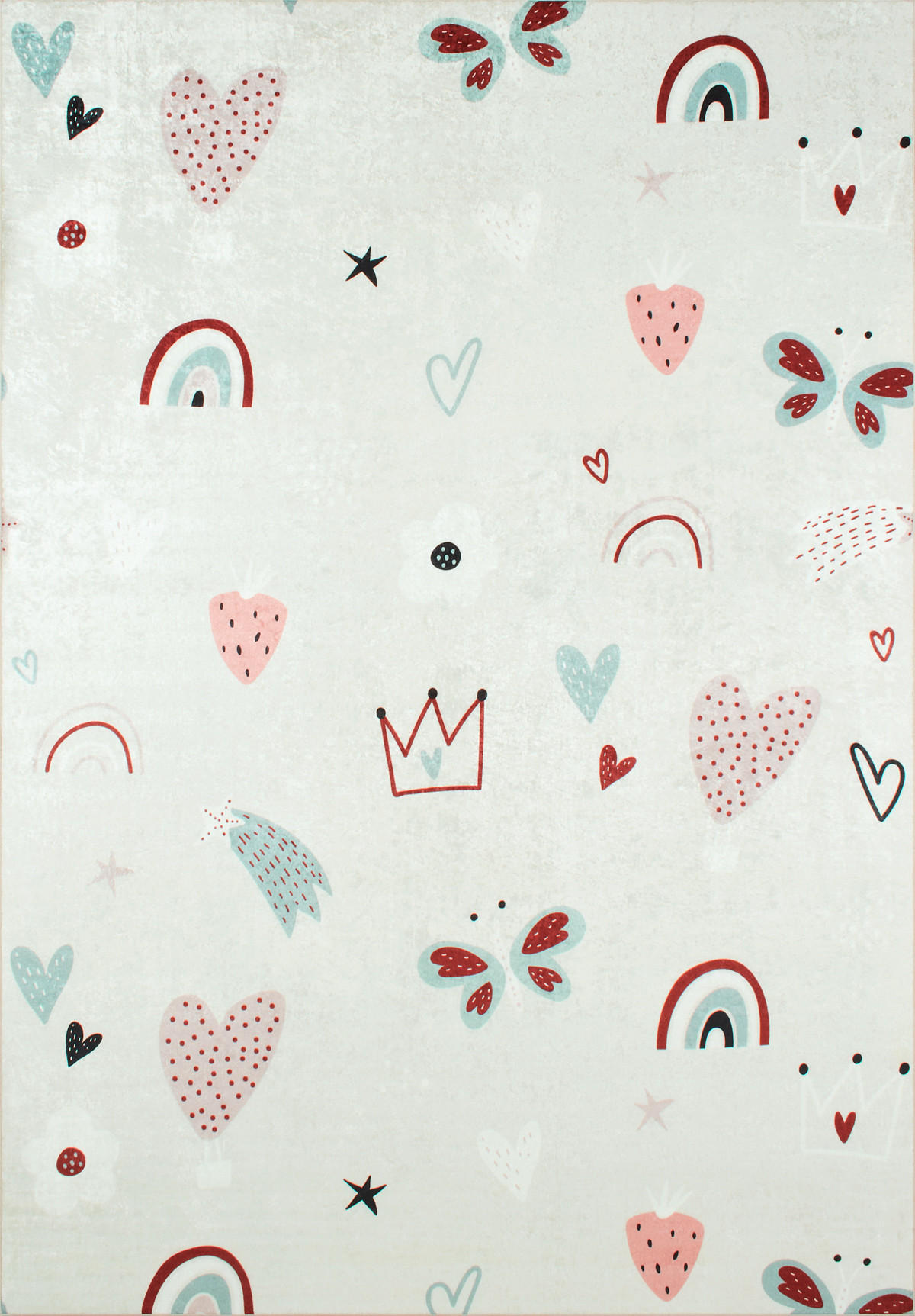 KINDERTEPPICH mit mehrfarbigem Muster Happy 160x230 cm - Pink, Textil (160/230cm) - Nazar Rugs
