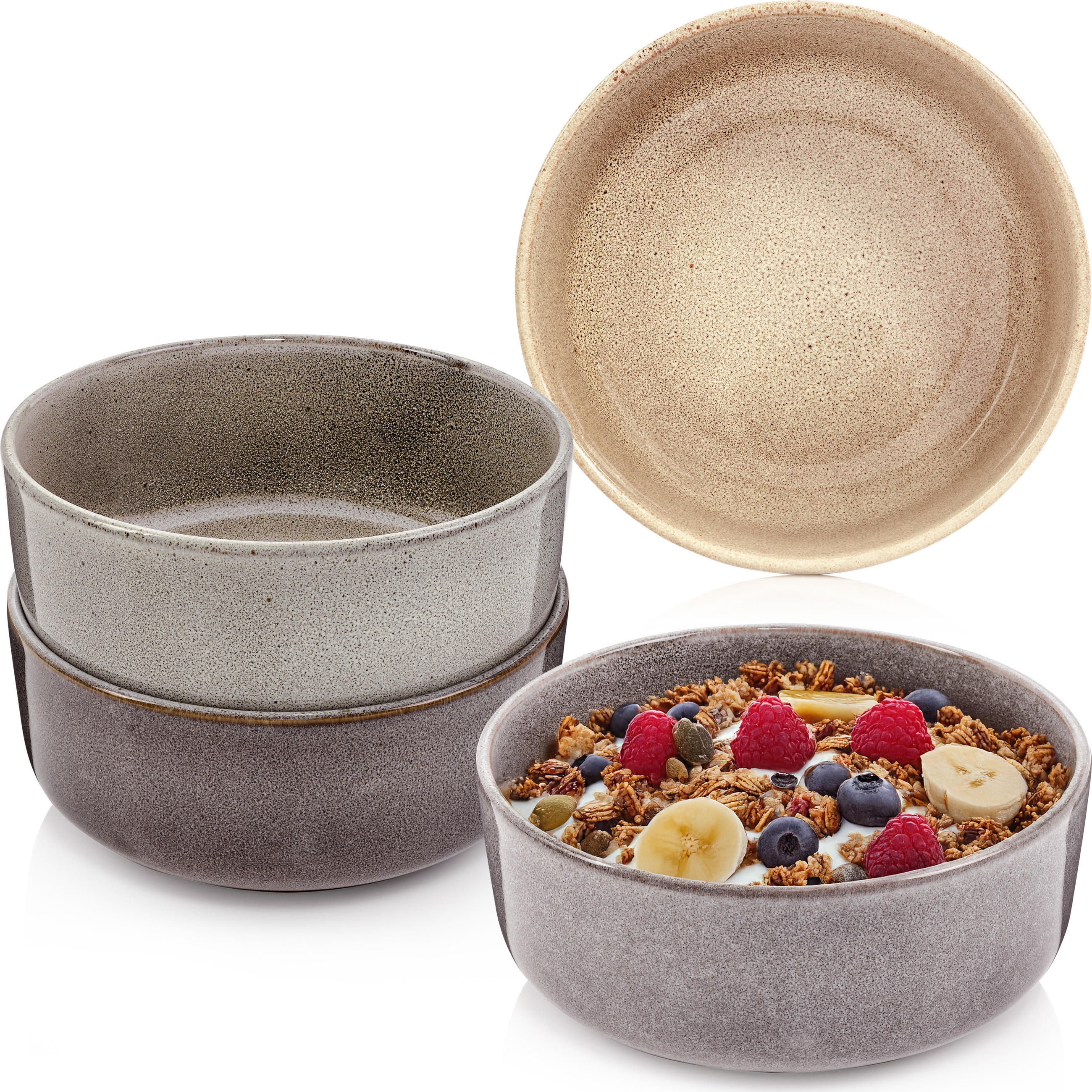 SCHALEN SET KAIRO - 4 teilig aus Steingut - Multicolor, Keramik (26.5cm) - Sänger