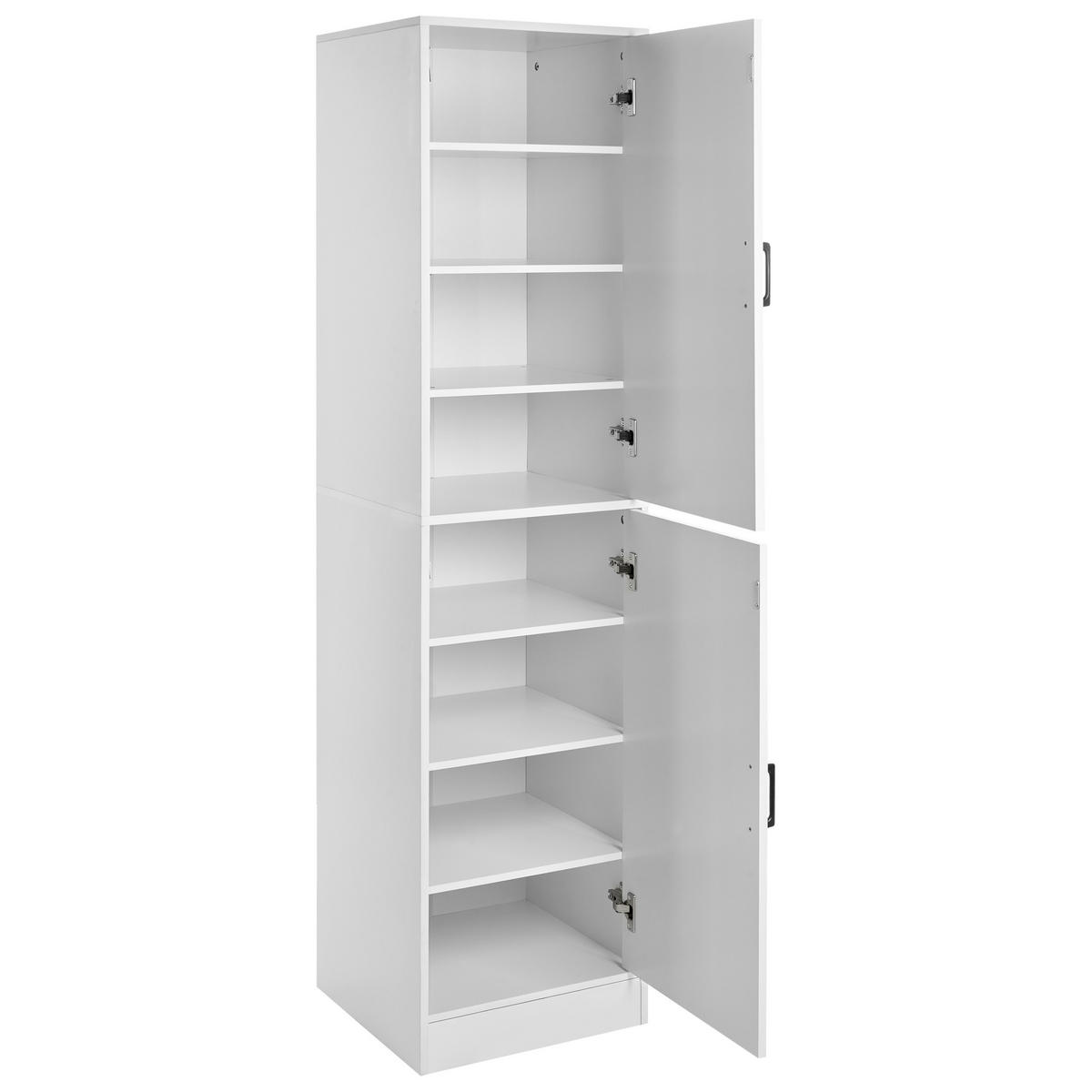 DULAP DE PANTOFI alb Canberra - alb, compozit lemnos (43/170/40cm) - Beliani