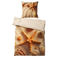 BETTWÄSCHE 2-teilig Sanibel - Beige, Naturmaterialien (135/200cm) - Sanilo