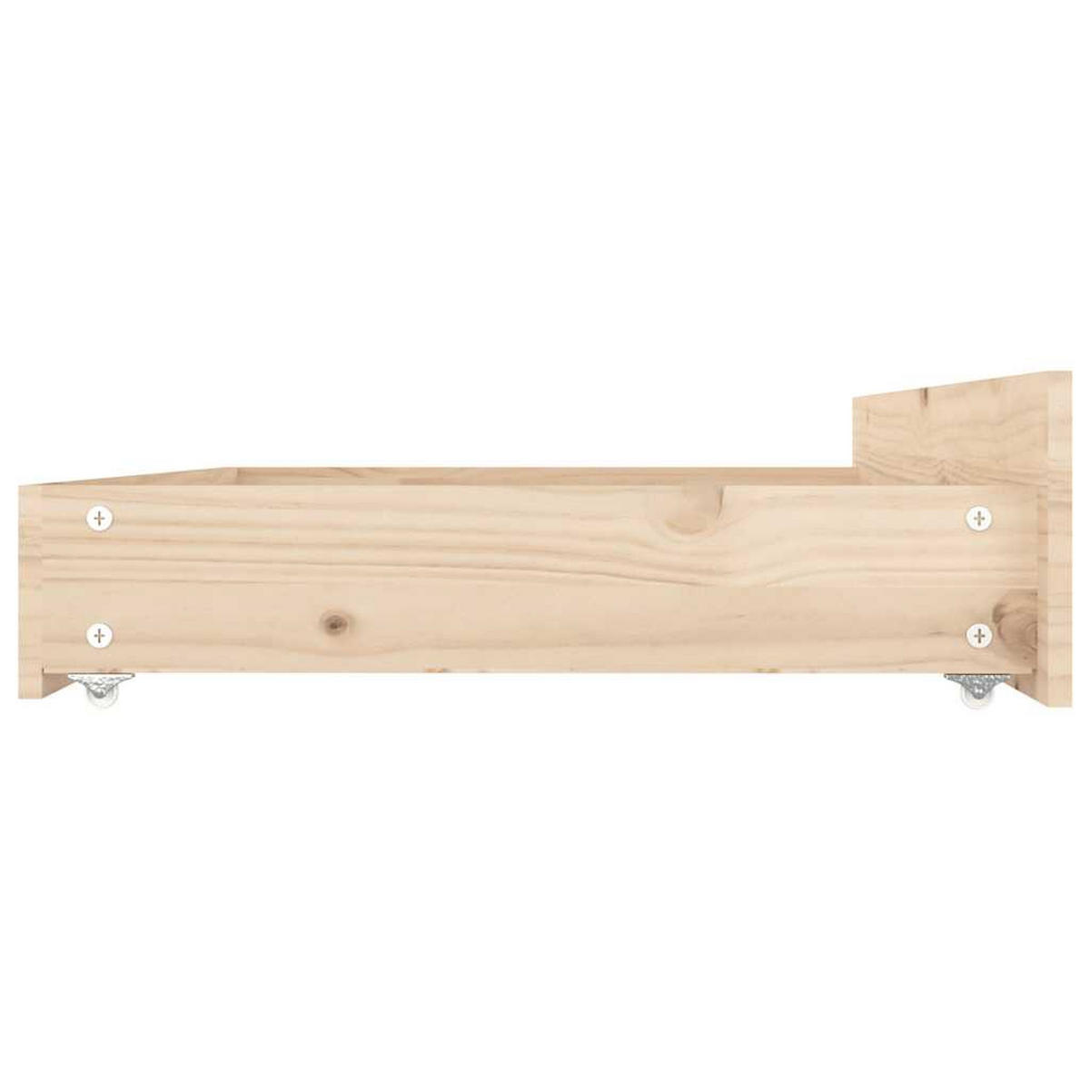 BETT Mit Schubladen 140/200 Cm - Braun, Holz (140/200cm) - vidaXL